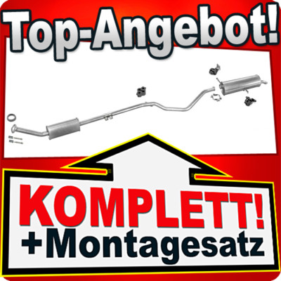 Auspuff für PEUGEOT 307 SW 1.6 Kombi 2005-2007 Auspuffanlage