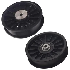 2 Pack AUC10057 Traction Drive Belt Flat Idler Pulley Compatible with John-Deere