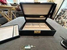 Rare Vintage AUTHENTIC  ROLEX Large Watch Jewelry Box - With Key And Serial #-