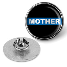 Law Enforcement Police Thin Blue Line Mother Brooches & Pins - Silver