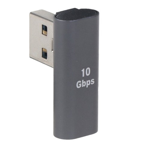 USB A Male to USB C Female Adapter 90 Degree USB3.0 to Type C Cable Connector - Zdjęcie 4 z 10