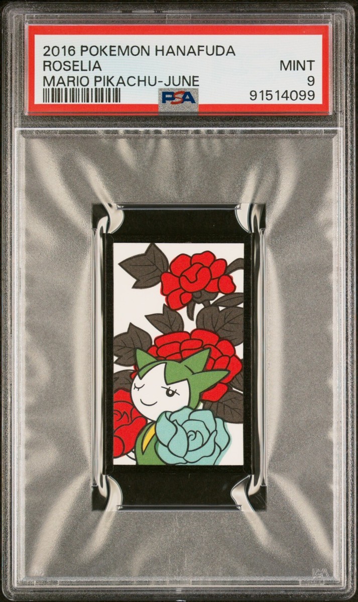Pokemon Roselia June Mario Pikachu Hanafuda 2016 PSA 9 MINT | eBay