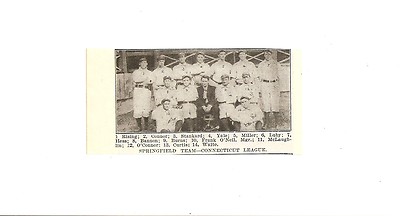 Springfield Ponies & Holyoke Papermakers 1907 Team Picture Baseball | eBay