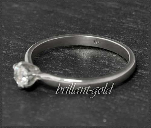 Solitär Brillant Damen 585 Gold Ring mit 0,35ct; Si2; mit DGI Zertifikat NEU - Bild 4 von 12