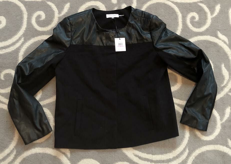 Calvin Klein Black New Womens Jacket Size 6 / MSRP - $129.50