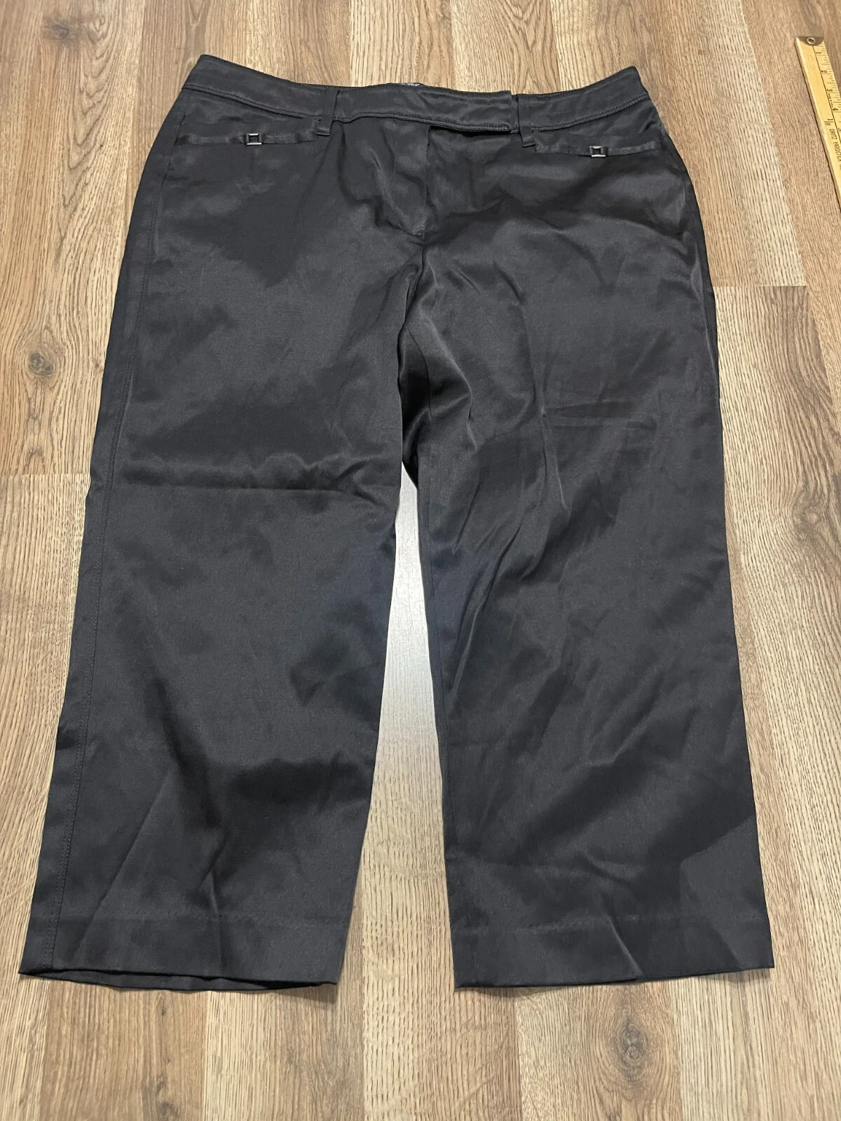 Zac & Rachel Pants, Women's Size 12, Black, Capris, Straight Leg