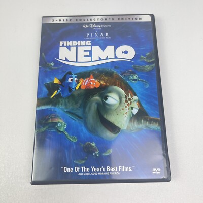 Finding Nemo DVD 2003 2 Disc Collector Set Disney Family Dory Marlin Ellen