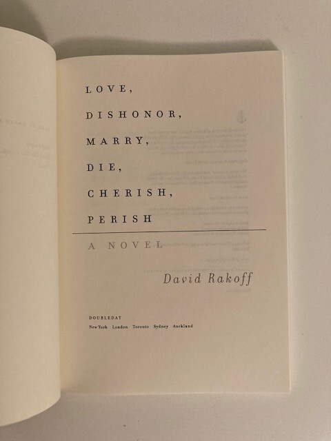 Love, Dishonor, Marry, Die, Cherish, Perish by David Rakoff (2013, Hardcover) for sale online | eBay