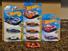 Hot Wheels Lot of 7 Ford GT Race Variation Eco Boost Blue White Red Orange