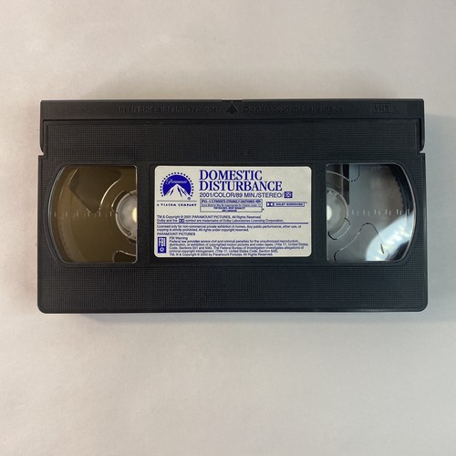 Domestic Disturbance VHS John Travolta Vince Vaughn Thriller Paramount PG13 2002 - Picture 7 of 8