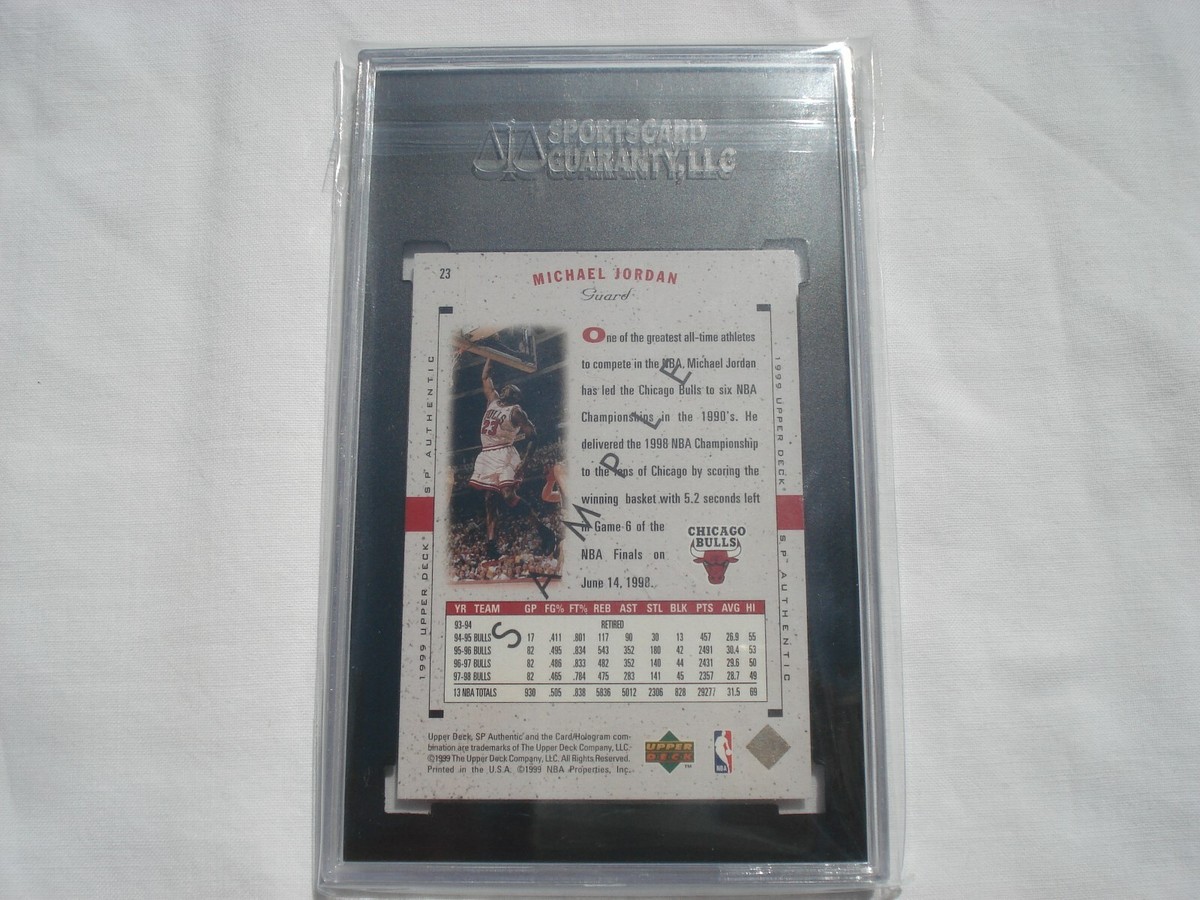 1998-99 SP Authentic - Michael Jordan #23 Sample for sale