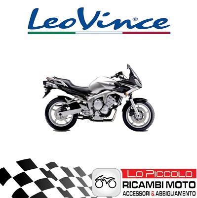 Paar Anschlüsse LeoVince LV One Evo Inox Yamaha 600 FZ6 Fazer 2006 Genehmigt