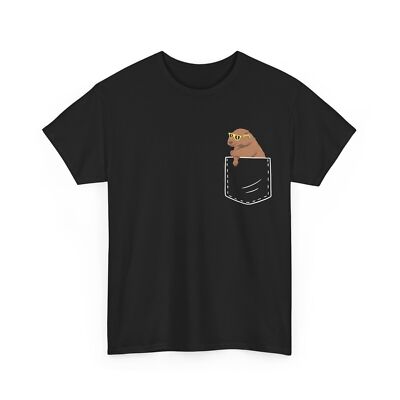 Capybara Pocket Shirt, Capybara Rodents Animals Lovers Women Men Shirt