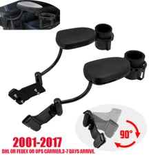 2pcs Rear Passenger Armrests with Cup Holder For Honda Goldwing GL 1800 01-13