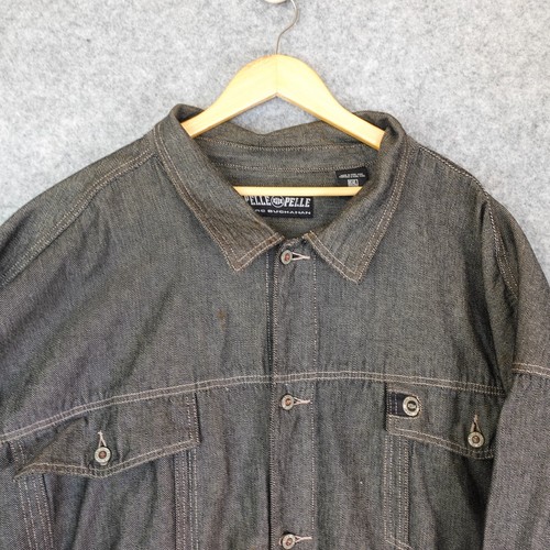 Giacca Vintage Pelle Pelle Denim 6XL Nero Retrò Camionista Baggy MARC BUCHANAN - Foto 15 di 17
