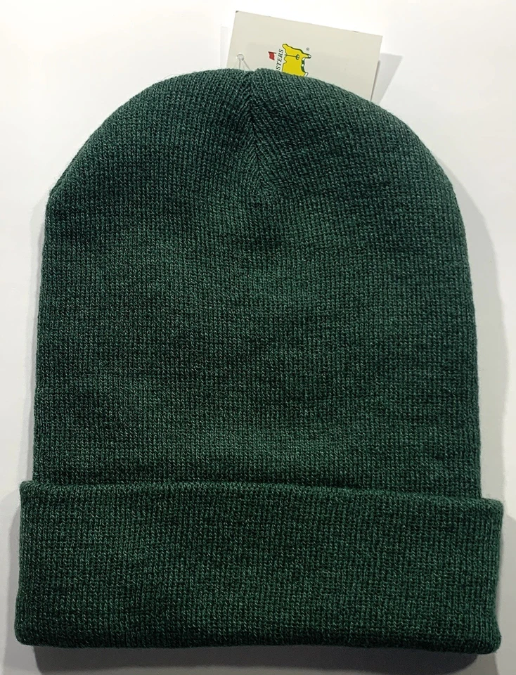 Masters Golf Invierno Sombrero Gorro Verde Bordado Logo 2025 pga Nuevo Foto 3 de 4