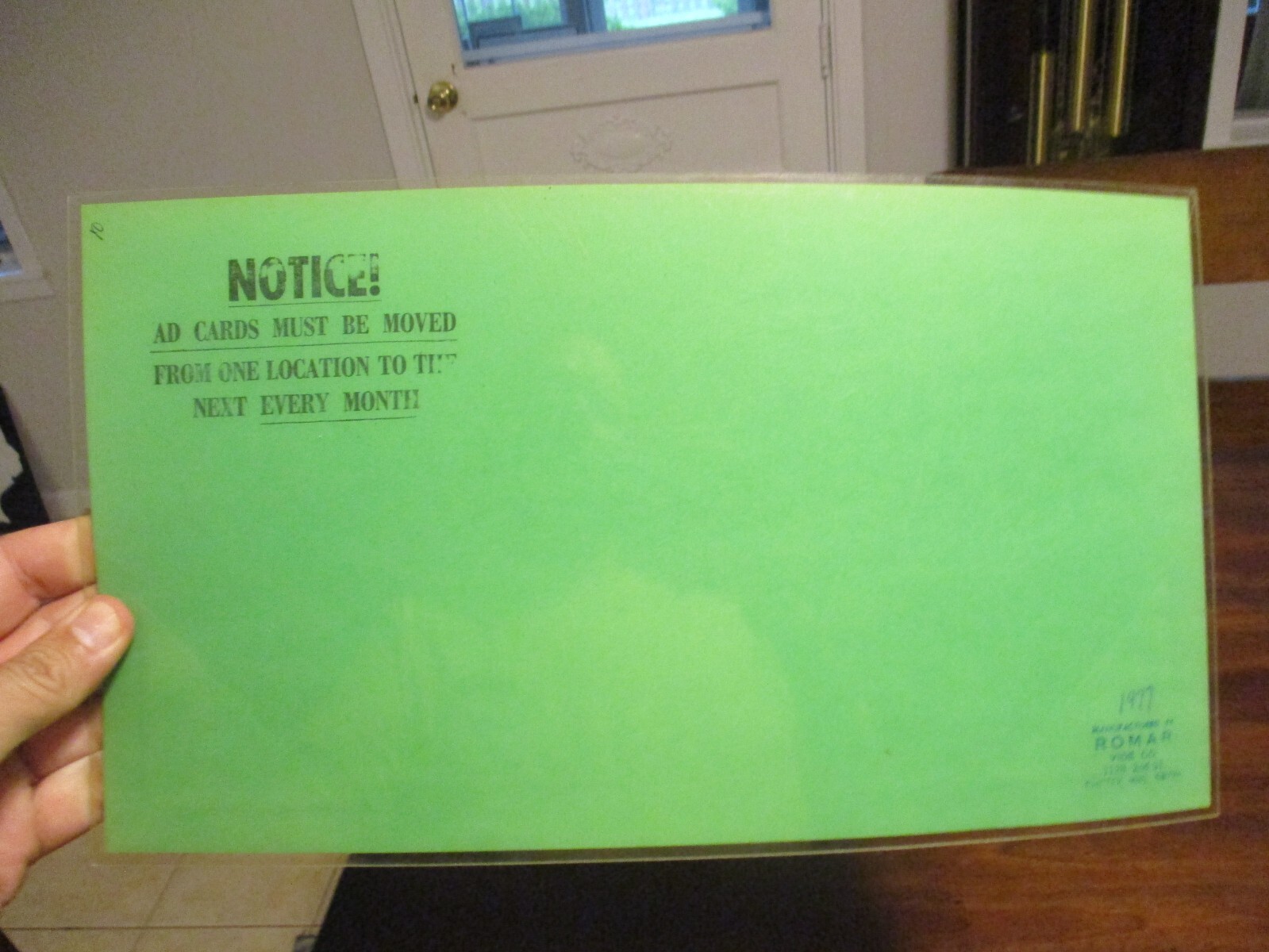 BERNIE HUGHES LINCOLN-MERCURY ,INC.ZEPHYR MONARCH,COUGAR XR7, CARDBOARD  SIGN thumbnail 3