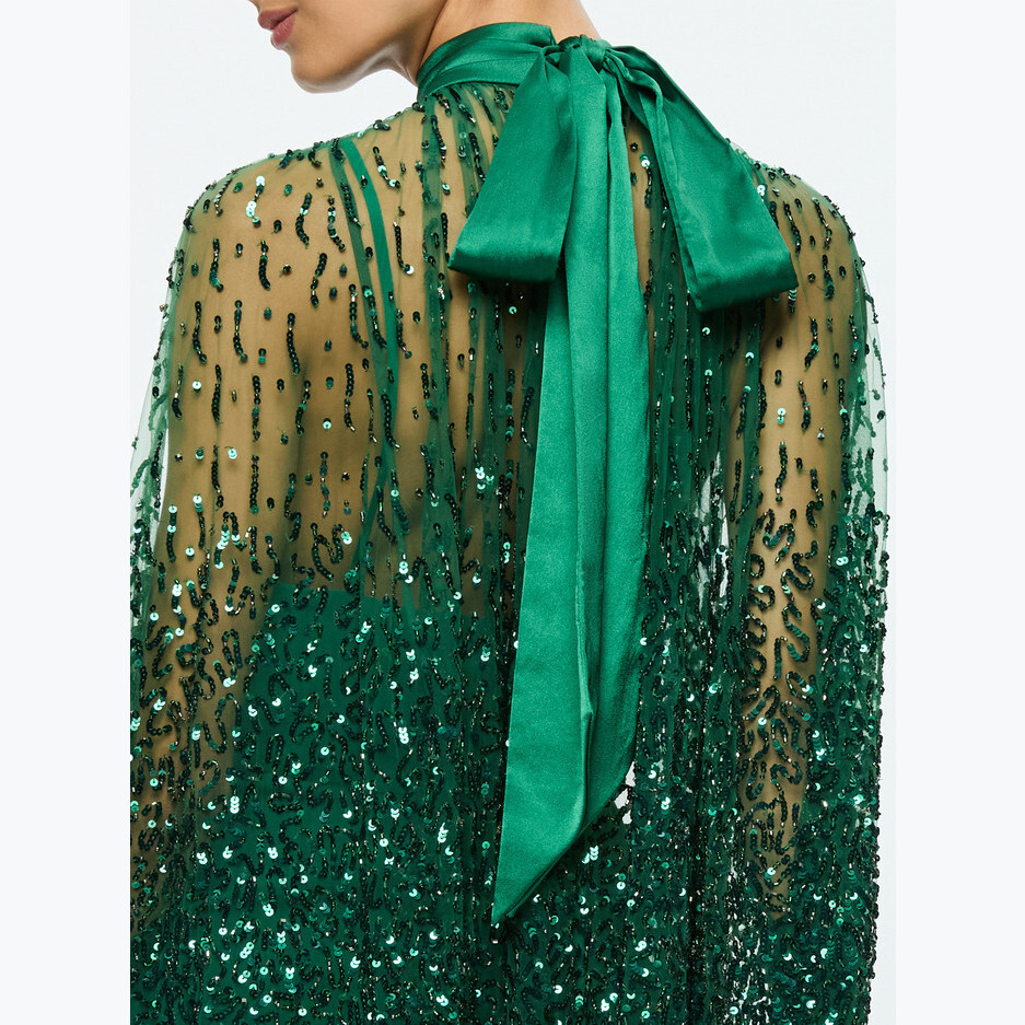 NEW Alice + Olivia Size 10 Women's Zenon Cape Mini Dress - Forest Green | eBay NEW Alice + Olivia Size 10 Women's Zenon Cape Mini Dress - Forest Green | eBay