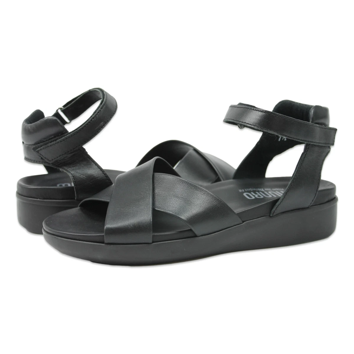 Munro Shoes Leather Brinn Leather Sandals Black LEATHER 7.5 New eBay