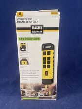 Master Electrician PS-825 Black 8 Outlet Heavy Duty Metal Power Center