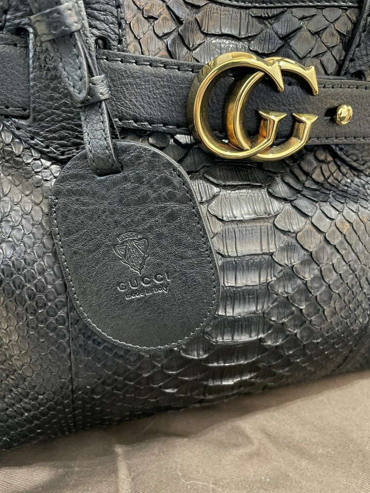 Gucci Python Snake skin bag - Image 4 of 4