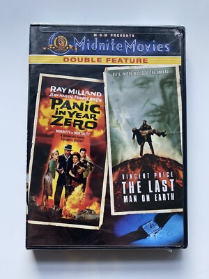 Panic in Year Zero/Last Man on Earth DVD MGM Midnite Movie Double Feature SEALED