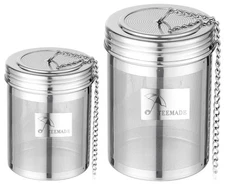 2 Pack Tea Infuser,Extra Fine Mesh Holes Tea Ball Strainers with Threaded Con...