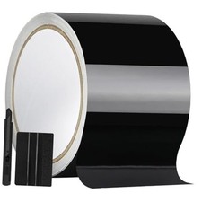 Gloss Black Vinyl Wrap for Chrome Delete 4IN X 30FT Gloss Black / 10cm x 900cm