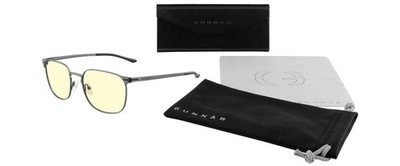 GUNNAR Büro-/Gamingbrille - Stil: Monterey - Gestell: Gunmetal - Gläser: Amber