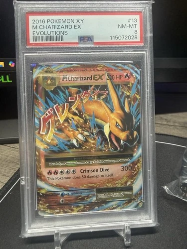 Pokémon Mega Charizard EX 13/108 XY Evolutions PSA 8 NM MT