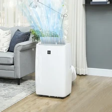 ❄️HOMCOM 12000BTU Portable AC 550SqFt 3-in-1 Cooler Dehumidifier Fan w/ Remote🔥