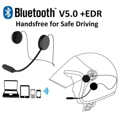 Helmet Headset Stereo Dual Earbuds Wireless Bluetooth for Motorcycle Bike Sports