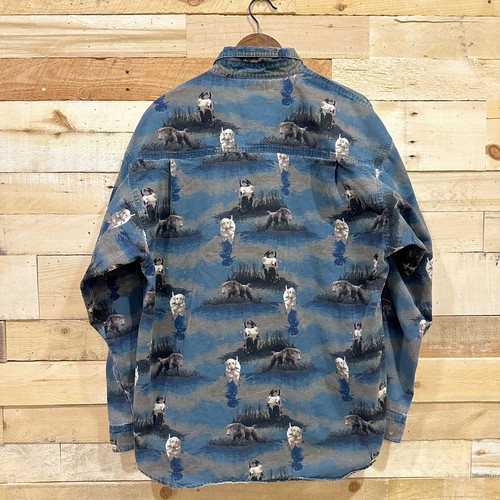 Columbia Sportswear River Lodge Camicia Uomo Taglia XL Bottoni Cane Caccia - Foto 2 di 7