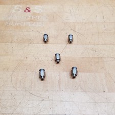 Lot Of 5 - SMC KQB2H08-G01 Fitting, Nickel Plated Brass - USED