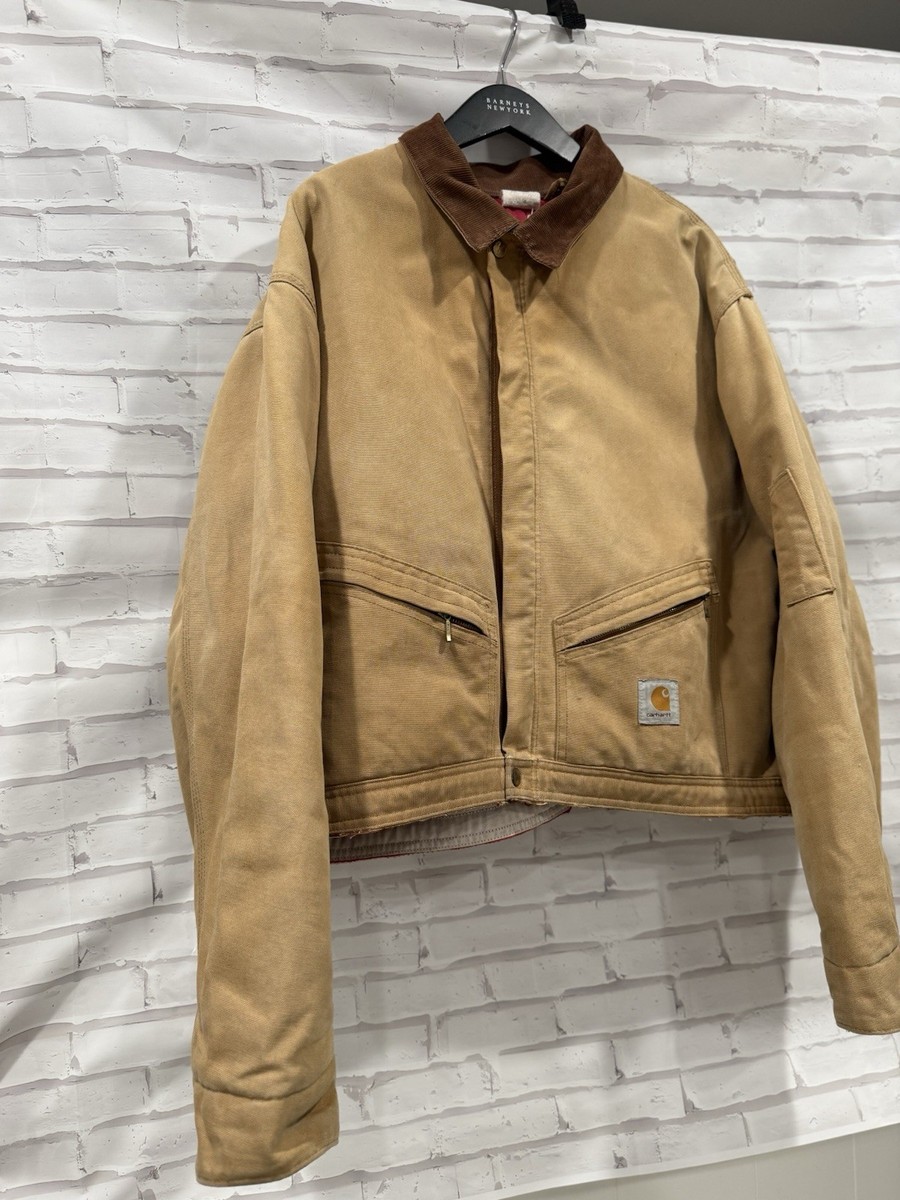 Carhartt USA製　1980s〜 Vintage Carhartt Arctic Quilt Lined Full Zip Jacket CQ186 Men's