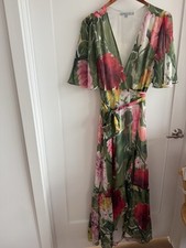 NWOT - ASOS - HOPE & IVY - Wrap - Midi Dress - Size 10 - Green (Retail $165)