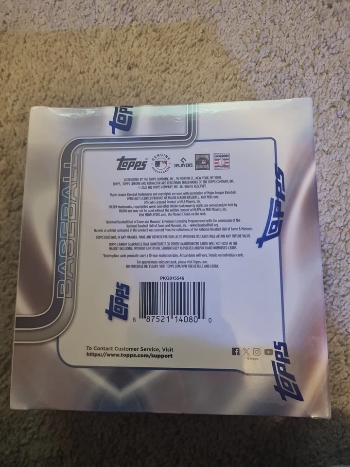 2025 Topps Chrome Baseball Factory Sealed Mega Box - Image 2 of 2