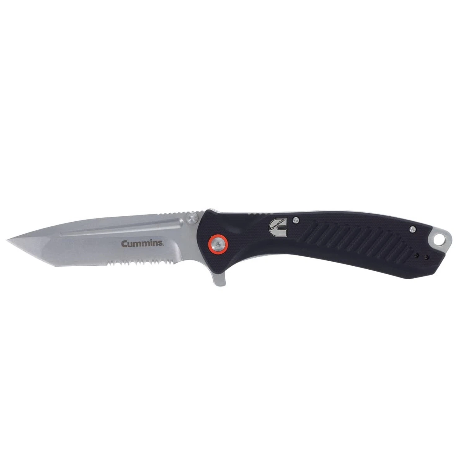 Cummins Serrated Edge Folding Pocket Knife 4-Inch Tanto Blade CMN4724 with Li...