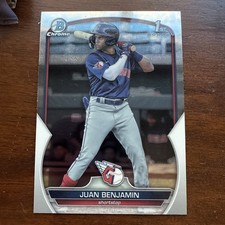 2023 Bowman Chrome Prospects #BCP151 Juan Benjamin RC Cleveland Guardians