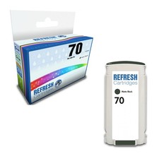 Refresh Cartridges Replacement Matt Black 70 Ink Compatible With HP Printers