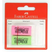 8591272633970 Gumka Faber-Castell Neonowa MałA 2 Sztuki Blister Faber Castell