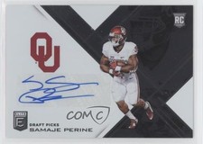 2017 Panini Elite Draft Picks Draft Picks Auto Samaje Perine #153 Auto he4