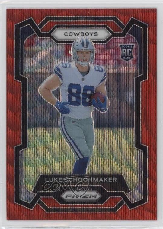 2023 Panini Prizm Rookies Red Wave 5/149 Luke Schoonmaker #325 Rookie RC 13c1