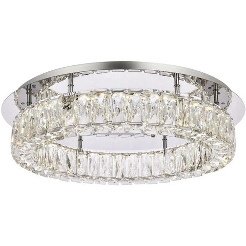 Elegant Lighting 3503F22C Monroe Flush Mount Chrome - Picture 1 of 8