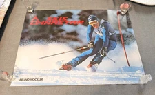 Vintage Dynastar Bruno Nockler Ski Racing Poster Early 80s