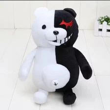 25cm Anime Super Danganronpa 2 Monokuma Black&White Bear Plush Toy Soft Stuffed