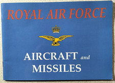 Royal Air Force Aircraft And Missiles c.1991. 40 pgs.  Tornado, Jaguar, Harrier