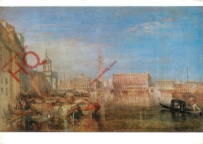 AK; J M W Turner, Seufzerbrücke, Herzogspalast und Zollhaus, Venedig