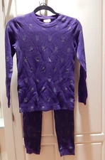 Cat & Jack 2 pc blue waffle thermal long sleeve top and pants boys L12 - 14