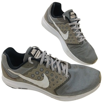 Nike Downshifter 7 Shoes Mens Size 11.5 Gray White Running Sneakers 852459-007